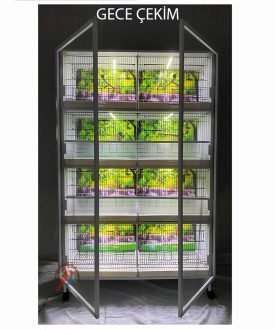 MODEL PDM08 - 8 li DOLAP - PVC KUŞ DOLABI - DOLAP KAFES - PVC KAFES - SALMA KAFES - ÇOK AMAÇLI DOLAP