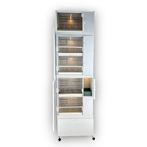 MODEL PDM05Y - 5'li DOLAP - 5 RAFLI DOLAP - PVC KUŞ DOLABI - DOLAP KAFES - PVC KAFES - SALMA KAFES - ÇOK AMAÇLI DOLAP