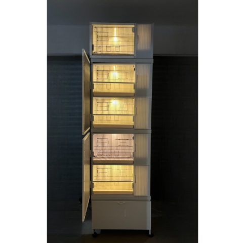 MODEL PDM05Y - 5'li DOLAP - 5 RAFLI DOLAP - PVC KUŞ DOLABI - DOLAP KAFES - PVC KAFES - SALMA KAFES - ÇOK AMAÇLI DOLAP