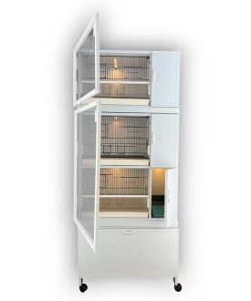 MODEL PDM03Y - 3'lü DOLAP - PVC KUŞ DOLABI - DOLAP KAFES - PVC KAFES - SALMA KAFES - ÇOK AMAÇLI DOLAP