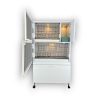 MODEL PDM02YS (SALMALI) - 2'li DOLAP - PVC KUŞ DOLABI - DOLAP KAFES - PVC KAFES - SALMA KAFES - ÇOK AMAÇLI DOLAP
