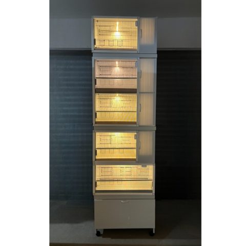 MODEL PDM05Y - 5'li DOLAP - 5 RAFLI DOLAP - PVC KUŞ DOLABI - DOLAP KAFES - PVC KAFES - SALMA KAFES - ÇOK AMAÇLI DOLAP