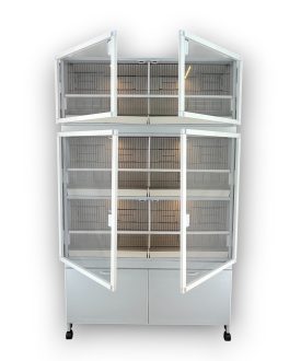 MODEL PDM06 - 6 lı PLASTİK DOLAP - PVC KUŞ DOLABI - DOLAP KAFES - PVC KAFES - SALMA KAFES - ÇOK AMAÇLI DOLAP