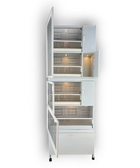 MODEL PDM05YS (SALMALI) 5 li DOLAP - PVC KUŞ DOLABI - DOLAP KAFES - PVC KAFES - SALMA KAFES - ÇOK AMAÇLI DOLAP