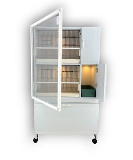 MODEL PDM02Y -2'li DOLAP - PVC KUŞ DOLABI - DOLAP KAFES - PVC KAFES - SALMA KAFES - ÇOK A. DOLAP=