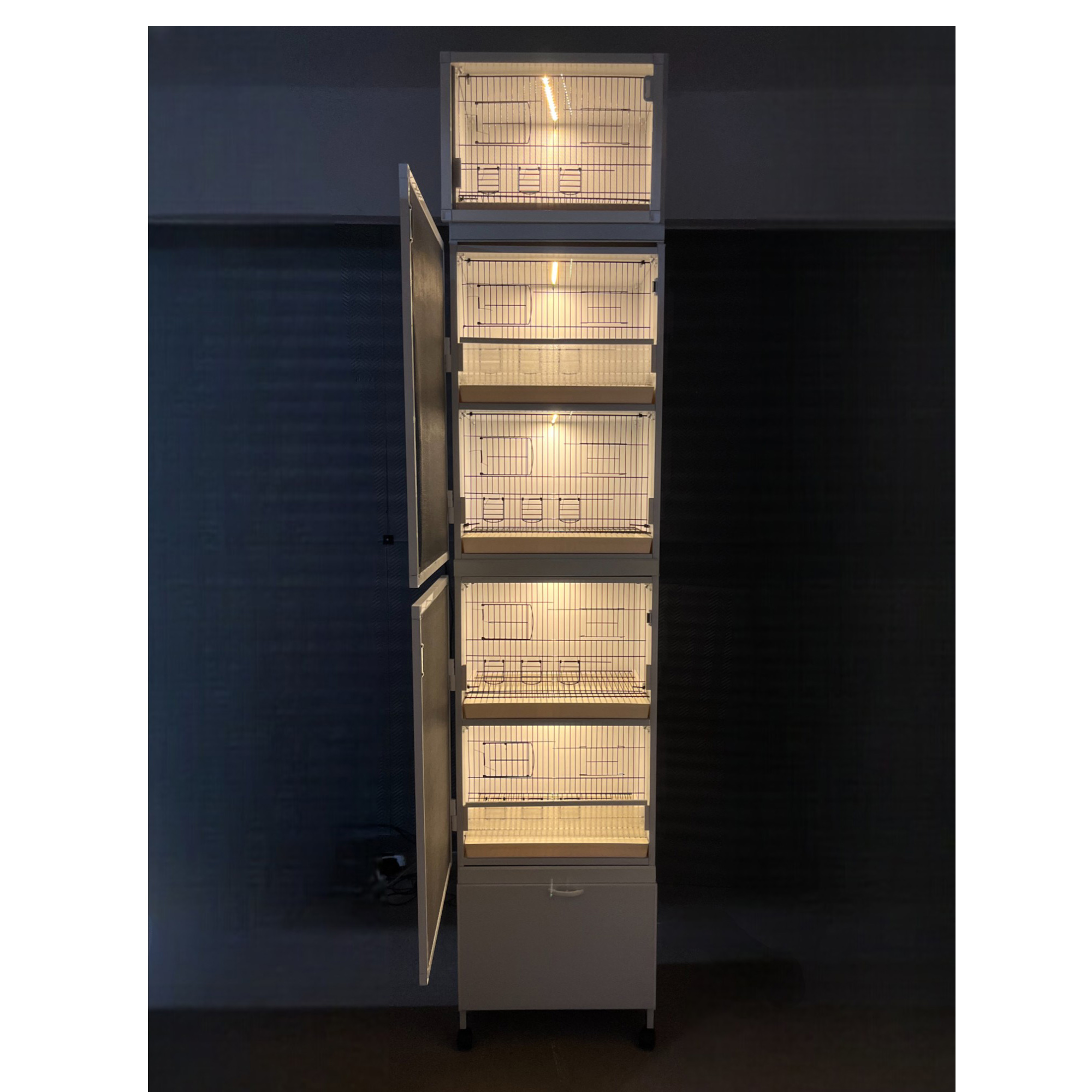 MODEL PDM05 5 li DOLAP - PVC KUŞ DOLABI - DOLAP KAFES - PVC KAFES - SALMA KAFES - ÇOK AMAÇLI DOLAP