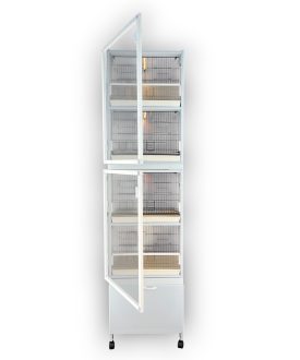 MODEL PDM01 - 4 lü PLASTİK DOLAP - PVC KUŞ DOLABI - DOLAP KAFES - PVC KAFES - SALMA KAFES - ÇOK AMAÇLI DOLAP