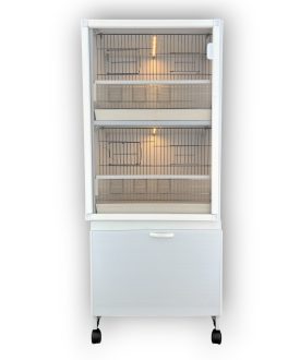 MODEL PDM02 - 2'li DOLAP - PVC KUŞ DOLABI - (DOLAP KAFES - PVC KAFES - SALMA KAFES) - ÇOK AMAÇLI DOLAP