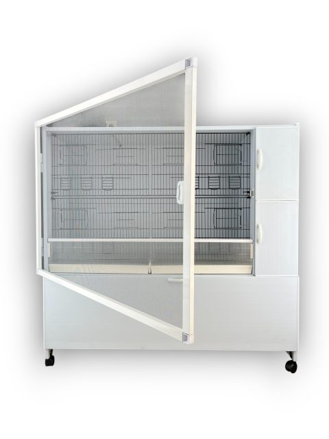 MODEL PDM-SLT02Y TEKLİ DOLAP - PVC KUŞ DOLABI - DOLAP KAFES - PVC KAFES - SALMA KAFES - ÇOK AMAÇLI DOLAP