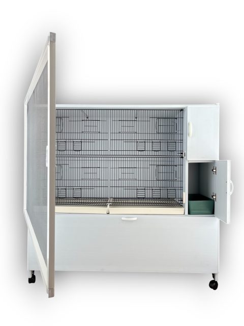 MODEL PDM-SLT02Y TEKLİ DOLAP - PVC KUŞ DOLABI - DOLAP KAFES - PVC KAFES - SALMA KAFES - ÇOK AMAÇLI DOLAP