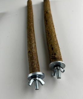 İstanbul Kafes %100 Doğal Fırınlanmış Ağaç Dal Kuş Tüneği — Sultan Papağanı ve daha büyük boyuttaki papağanlar için ( 4 Adet)